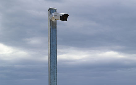 Lake hood traffic monitoring camera